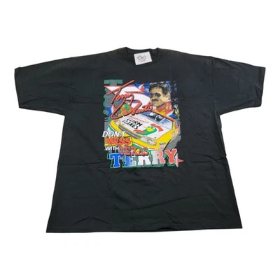 Vintage Terry Labonte Nascar T Shirt Adult Size XL Black NOS - Image 1 of 4