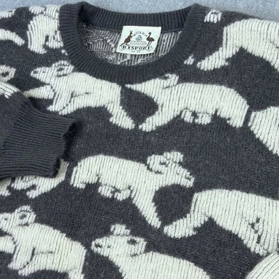 Vintage 90s Australia Hysport 3D Print Koala Full Pure New Wool Knit Sweater 22 - Image 1 of 4