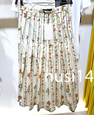 ZARA NUEVA MUJER TIRO MEDIO MIDI ZW COLL FALDA PLISADA FLORAL XS-XL 8603/069/330 Foto 1 de 2