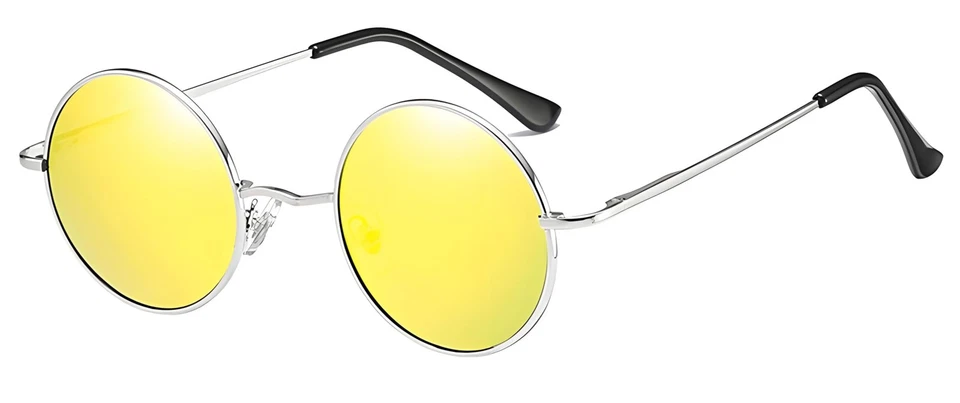 Retro Runde Polarisierte Sonnenbrillen 60er/70er Jahre Herren Damen – Lennon ... - Bild 1 von 4