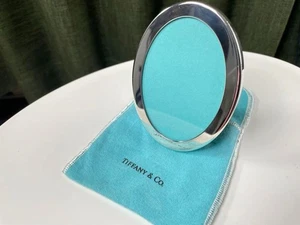 Marco de fotos ovalado de plata de ley 925 Tiffany & Co con caja exhibición vintage - Imagen 1 de 10