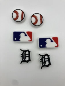 Equipo de béisbol MLB Detroit Tigers para Crocs zapatos dijes Jibbitz - 6 piezas - Imagen 1 de 1