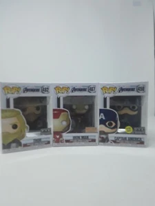 Funko ENDGAME FYE THOR BOXLUNCH IRONMAN FYE CAPTAIN AMERICA GITD ALL EXCLUSIVES  - Picture 1 of 4