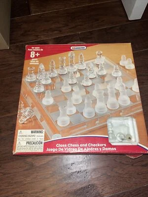 Kid Connection Glass Chess and Checker Set Board Game - Image 1 of 4
