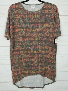 Top para mujer Lularoe Irma jaspeado negro y multicolor talla XXS NUEVO CON ETIQUETAS - Imagen 1 de 3