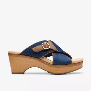 Clarks Women's Seannah Nora Dark Denim 26181947 - Picture 1 of 6