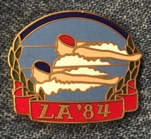 Pin Olímpico de Natación Sincronizado~LA '84~1984 Los Ángeles~de Colección Cloisonne - Imagen 1 de 4