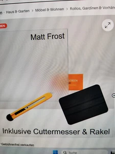 milchglasfolie fenster Matt Frost - Bild 1 von 3