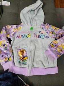 Disney 5/6 Girls Rapunzel Zip Up Hoodie - Picture 1 of 1