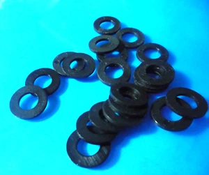 Rondelle riparazione nylon nero piatto M14 (14mm) x 30mm O/d x 3mm spessore - Foto 1 di 3