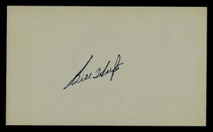 "Detroit Tigers" Billy Hoeft Hand Signed 3X5 Index Card Signature Auctions LOA - Picture 1 of 2
