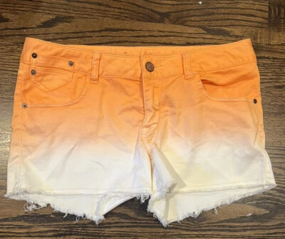 American Rag Orange White Ombré Back Zip Pockets. Juniors Size 11 - Image 1 of 4