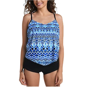 Costume da bagno Sonnet Shores Tankini taglia 10 nuovo prezzo consigliato $48,00 Oasis Ikat - Foto 1 di 3