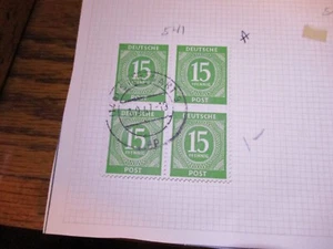 German Postage Stamp Block - Picture 1 of 1