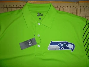 MENS LARGE GREEN/BLACK 2ND GUY GOLF SEAHAWKS ADORNED WALMART LOGO SHIRT - NWT - Picture 1 of 6