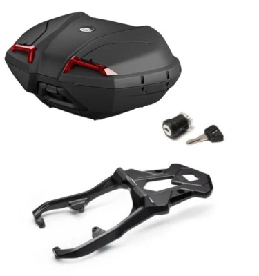 KIT PORTAPACCHI POSTERIORE + BAULE 45L ORIGINALE YAMAHA MT07 MT-07 2020 2021 Foto 1 de 2
