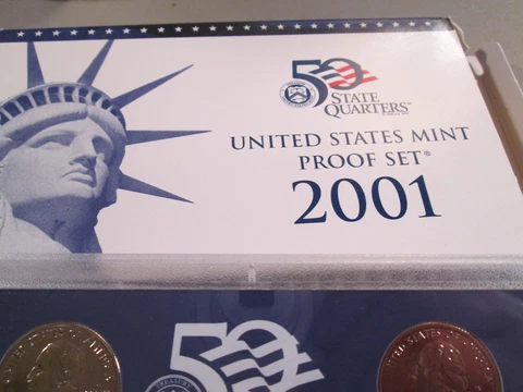 2001 US  PROOF SET   BOX AND COA   ALL Cover