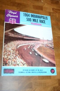 1964 FLOYD CLYMER'S YEARBOOK INDY 500 INDIANAPOLIS A.J. FOYT PARNELLI JONES