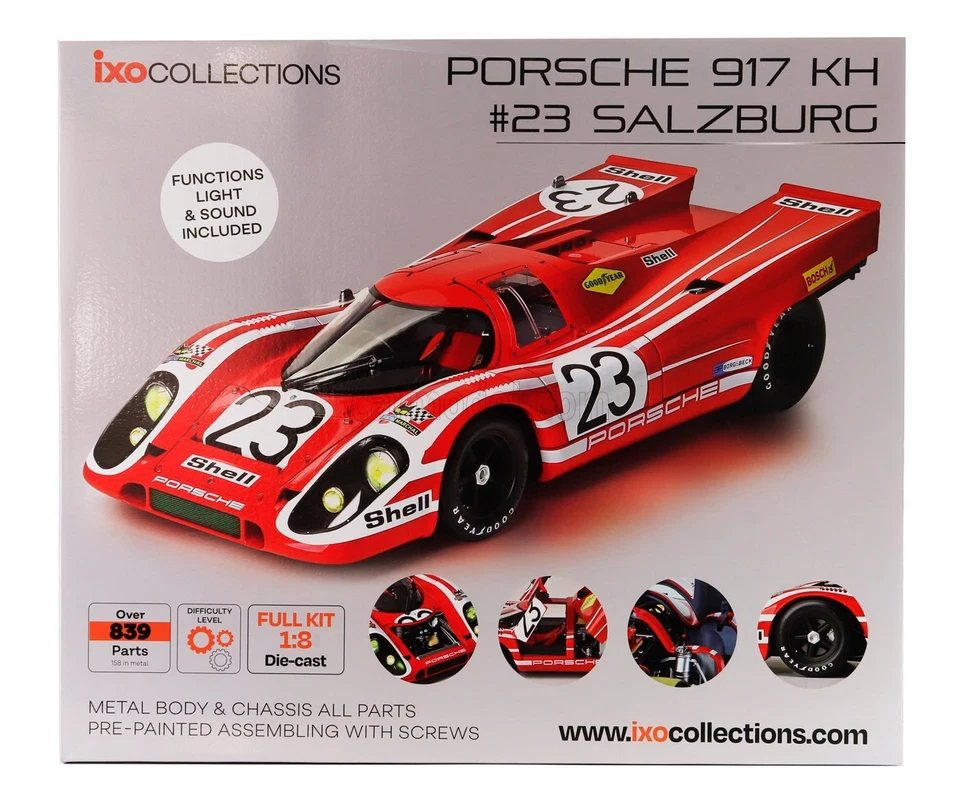 1/8 IXO-MODELS - PORSCHE - 917K 4.9L TEAM SALZBURG N 23 WINNER 24h LE 20010119 - Immagine 1 di 1