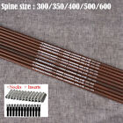 31" Carbon Arrow Shafts Straightness .006 ID 6.2MM Spine Size 300-600 Arrow DIY