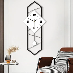 27.5" Large Wall Clock for Living Room, Rectangle Wall Clock Decorative Digital - Picture 1 of 9