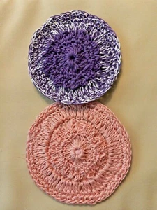 Rugs for Dollhouse or Room Box - Crochet Handmade - 2 Pc - New OOK - Picture 1 of 4