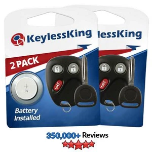 2 New Replacement Keyless Entry Remote Car Key Fob Control & Key for LHJ011 - Picture 1 of 4