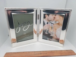 Nanette Lapore "Joy" 4x6 Double Silber Bilderrahmen - Bild 1 von 4