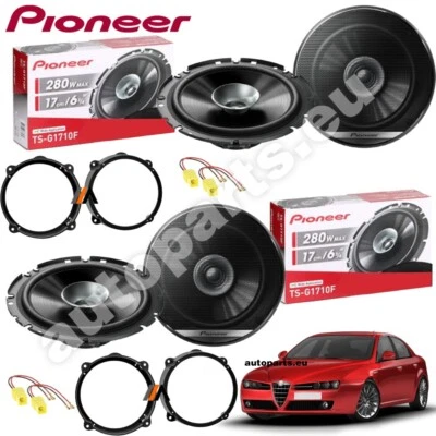 Kit 4 Casse Pioneer Anteriori e Posteriori per Alfa Romeo 159 Doppio Cono