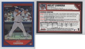 2007 Bowman Chrome Blue Refractor /150 Melky Cabrera #7
