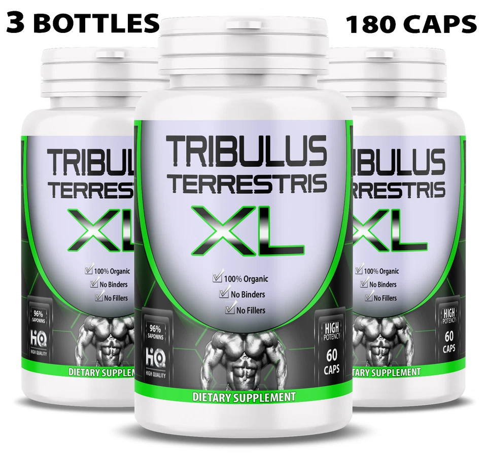 TRIBULUS TERRESTRIS 180 Cápsulas 96% SAPONINAS 7500mg Suplemento Orgánico Fitness Foto 1 de 4