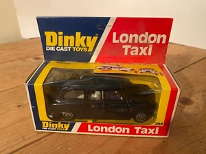 Dinky Die Cast Toys Austin FX4 London Taxi in Black, 1/42, Boxed, Good Condition - Picture 1 of 7