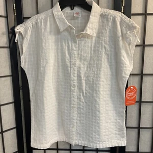 Wonder Nation Girls Collared Sleeveless Camp Shirt XXL (18) New with Tags - Picture 1 of 7