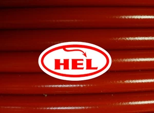 Red CB1300 ABS HEL Braided front brake Lines hoses - Picture 1 of 4