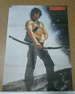 Vintage FIRST BLOOD Original VIDEO MOVIE POSTER 1 Sheet Sylvester Stallone Rambo - Picture 1 of 11