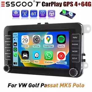 For VW Volkswagen Jetta Passat 7" Android 13 Car Stereo Radio GPS Carplay 4+64G - Picture 1 of 15