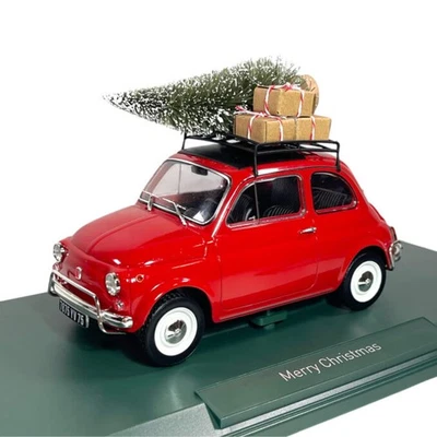 Modellino Auto Norev 1/18 Fiat 500L 1968 Red - Christmas - Immagine 1 di 4