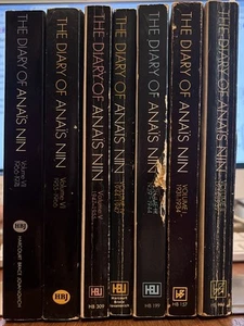 7 Volume SET the Diary of Anais Nin 1934 Thru 1974, PB - Picture 1 of 14