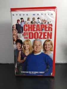 Cheaper by The Dozen VHS Movie Video Tape 2005 Good Condition. Red Clamshell  - Picture 1 of 4