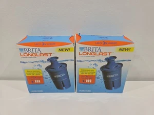 New Brita Longlast Long Last Water Pitcher Replacement Lot (2 Boxes, 4 Filters) - Picture 1 of 6