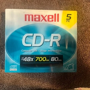 Maxell 48x 700MB 80 Min CD-R Recordable Discs 50 Pack Spindle - Picture 1 of 4
