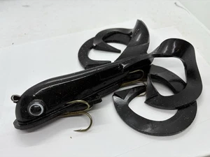 12.5" Musky Innovations Magnum Quad Dawg Black Jerkbait Musky Lure - Picture 1 of 4