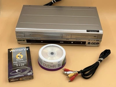 Sylvania DVR-90VG Progressive Scan DVD Recorder VCR ComboDubbing W/ VHS & DVD-R - Image 1 of 4