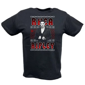 WWE Rhea Ripley Christmas Black T-shirt - Imagen 1 de 5