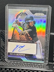Kaelen Culpepper 2025 Prizm - Prospect Signature / Auto - Silver Prizm Twins - Foto 1 di 2