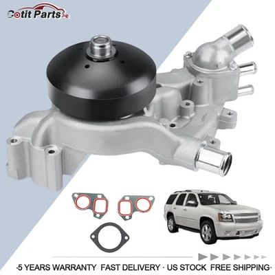 Aluminum Water Pump w/ Thermostat for 2007-2014 Cadillac Escalade 6.2L V8 AW6009 - Image 1 of 4