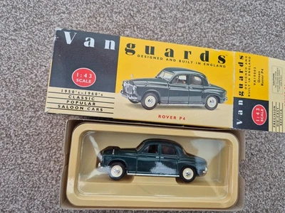 Modello Auto Diecast Corgi Vanguards Rover P4 Verde 1/43 VA19003 Con Scatola - Immagine 1 di 4