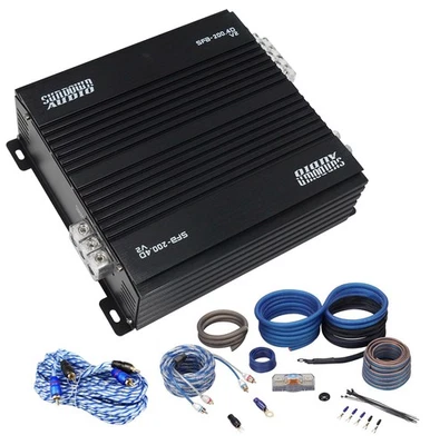 Amplificador de 4 canales Sundown Audio SFB-200.4 V2 800w RMS rango completo + kit AmpWire Foto 1 de 4