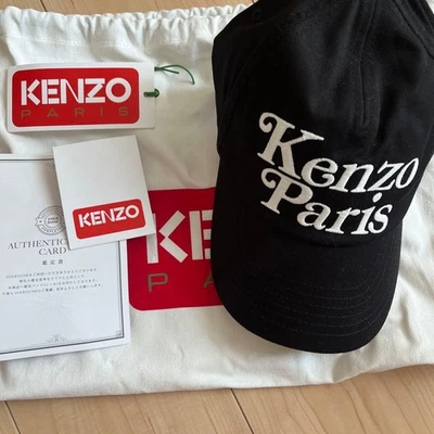 Boné de beisebol Kenzo Paris preto elegante roupas ajuste confortável ótimo design Lim - Imagem 1 de 2