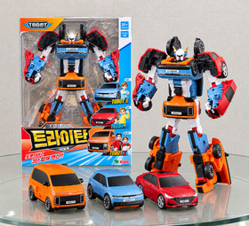 TOBOT Tritan Big X Y Z 3-Robot Combining Transforming Toy Korea